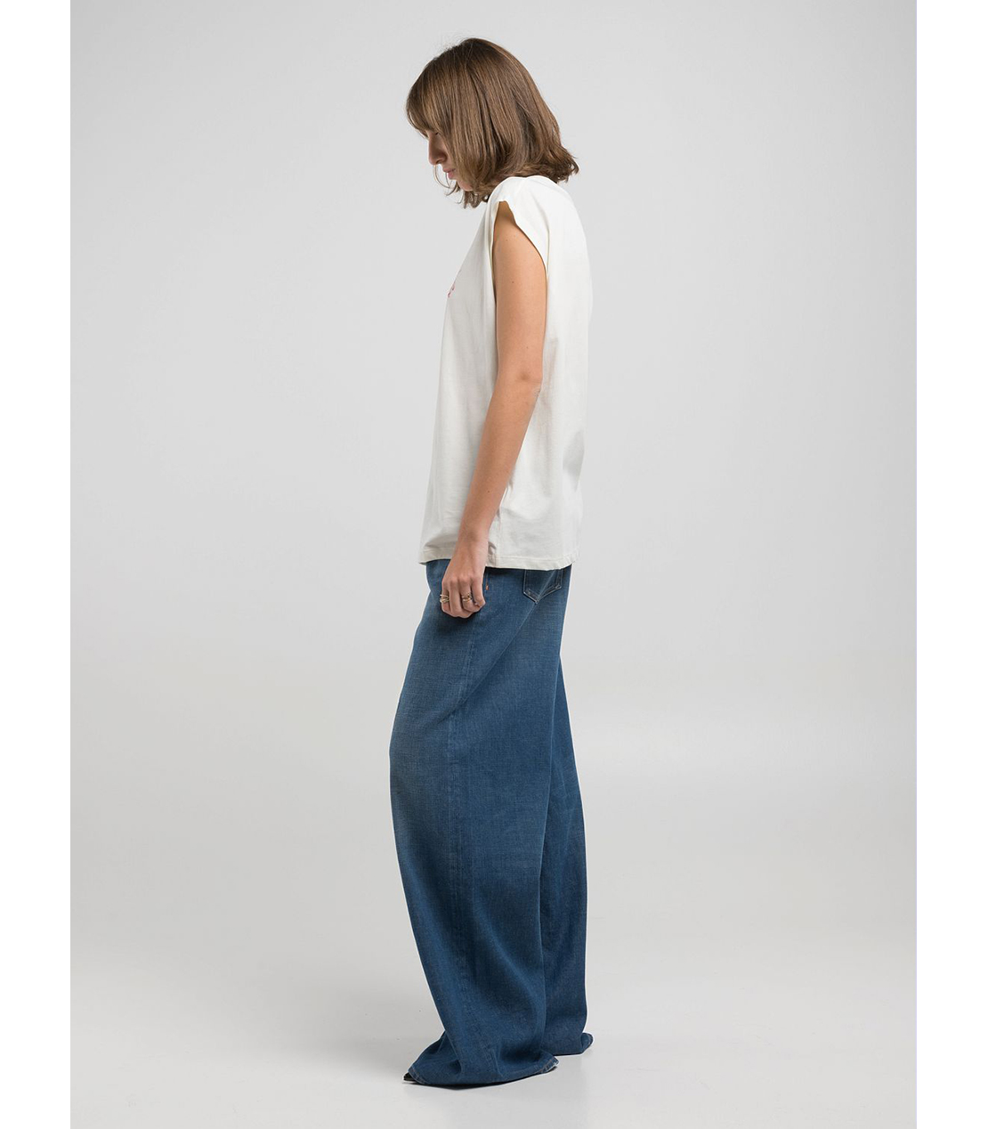 ボーイフィットコットンジャージーALOHAプリントTシャツ 詳細画像 バターホワイト 4